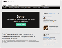 Tablet Screenshot of bobfilm.se
